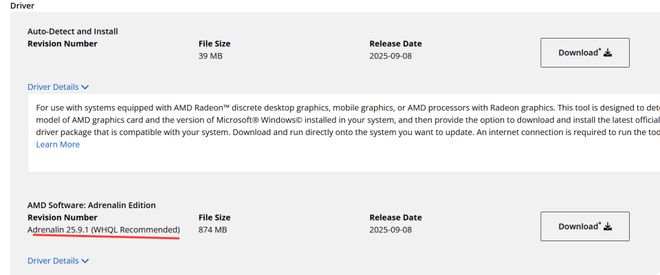 AMD发布Adrenalin Edition 2591版驱动修复多项游戏bug(图3)